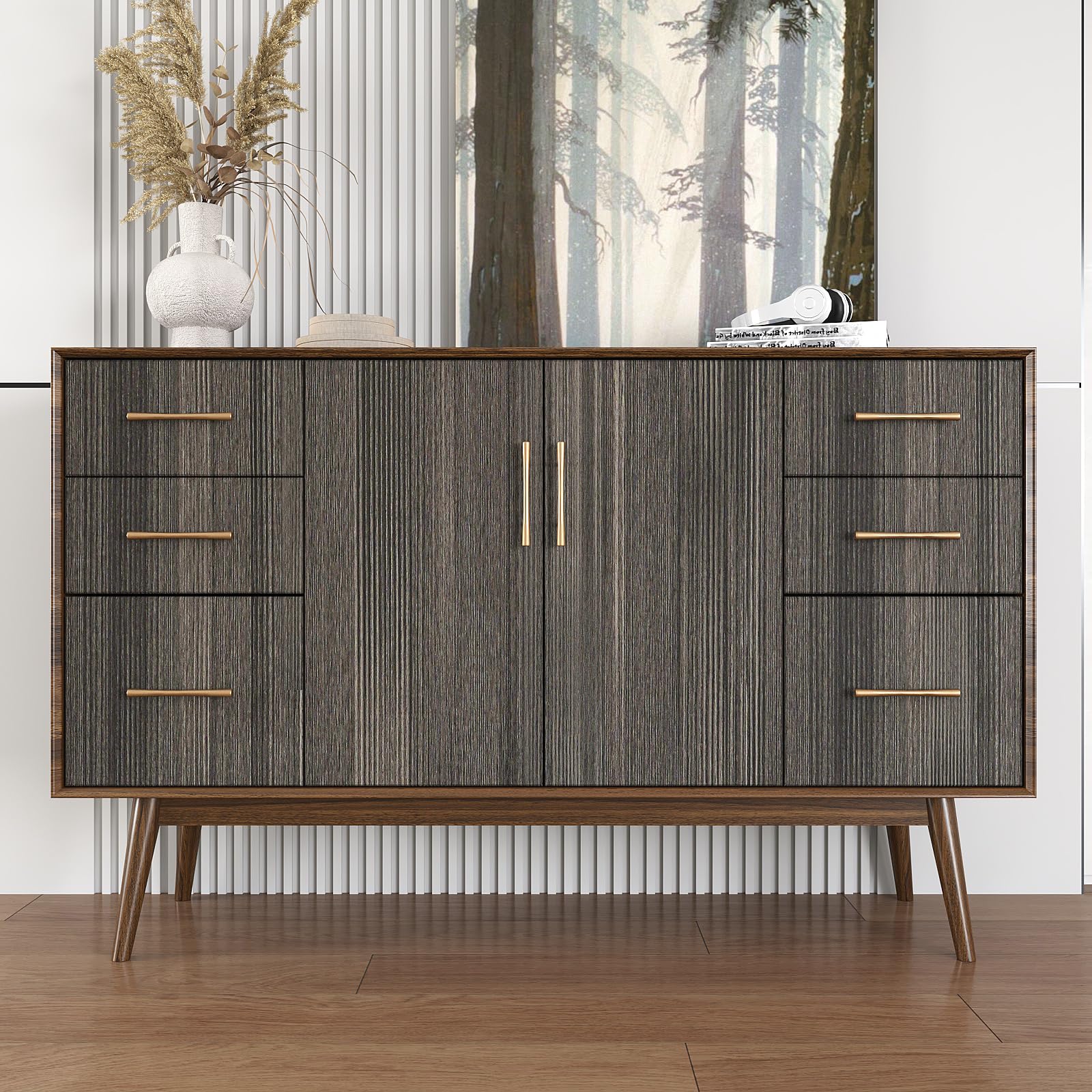VEELIKE Plakfolie, houtlook, wit, meubelfolie, vintage, hout