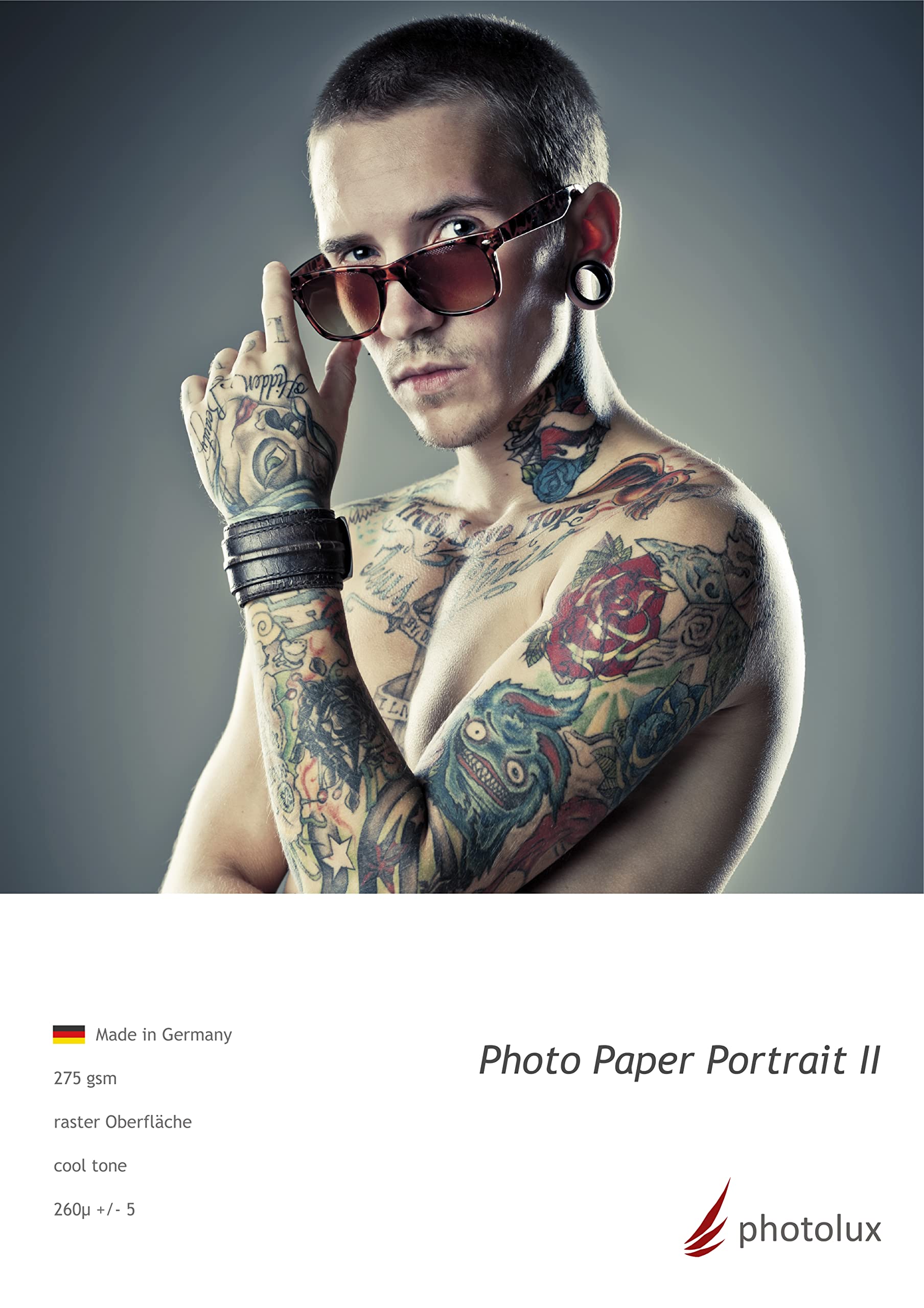 Portrait II 275 gsm, raster cool Fotopapier in Premiumqualität - A2+ (432x648mm) 50 Blatt