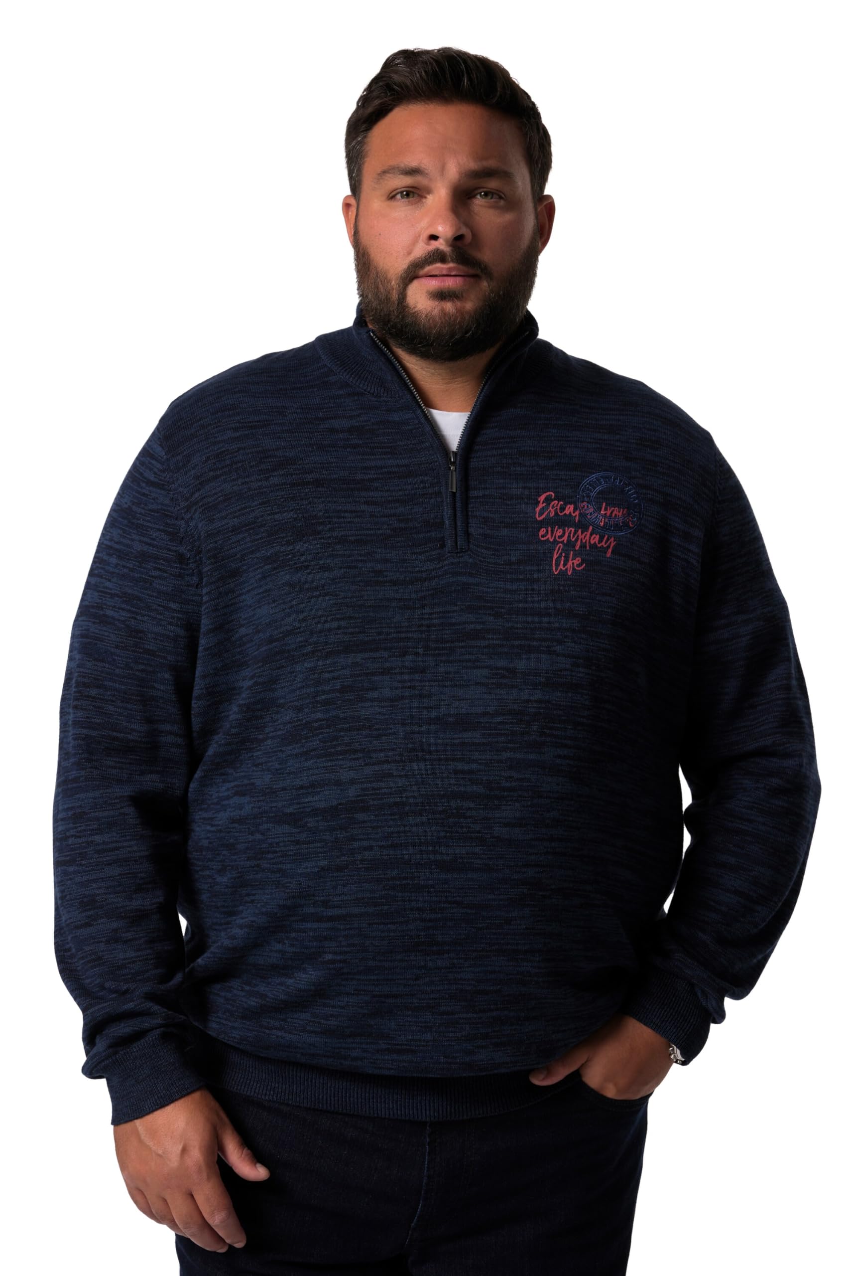 Men Plus Herren große Größen Übergrößen Menswear L-8XL Pullover, Stehkragen 832284