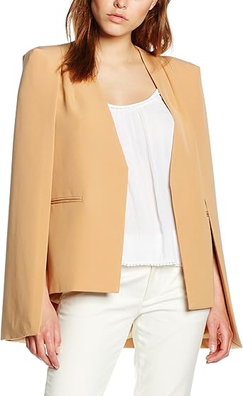 beige cape blazer