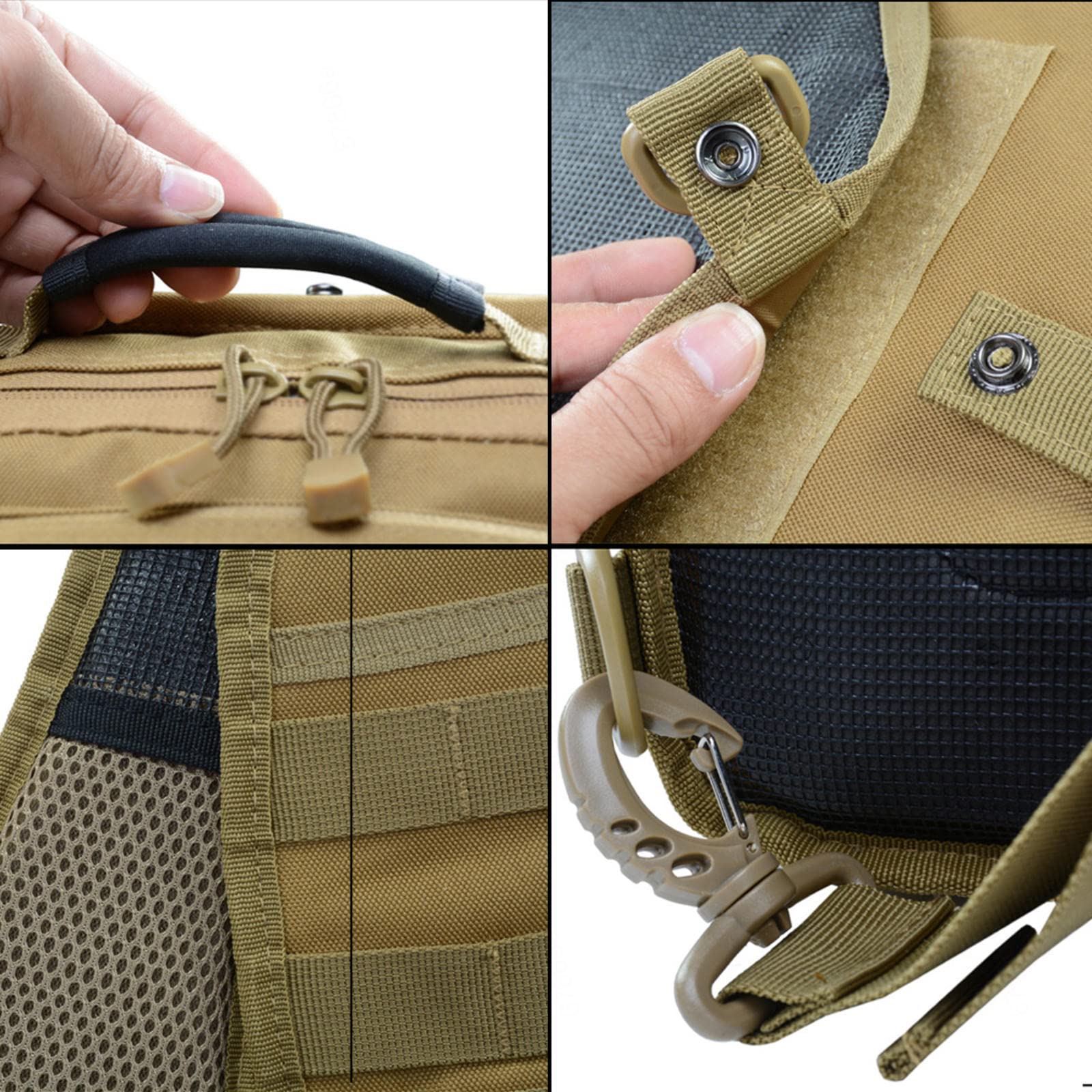 REEBOW GEAR Borsa a Tracolla Tattica Borsa Molle Tattica Esterna edc Pettorale per Uomo Donna,Green