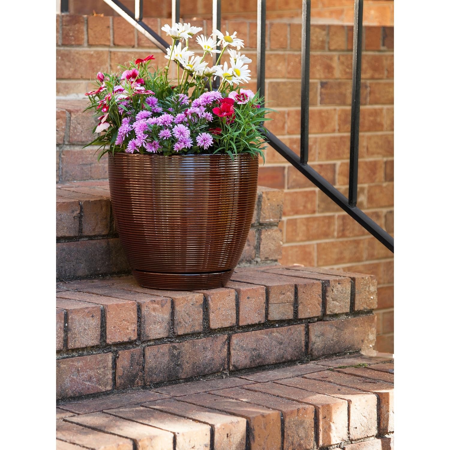 ATT Southern 257346 24 in. Riverl Planter, Taupe, 1 - Ralphs