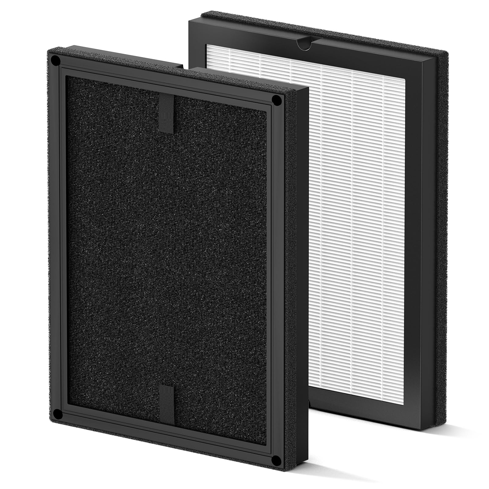 2 Pack 100i Replacement Filter Compatible with PuroAir 100i Air Purifier, 3-in-1 True HEPA High-Efficiency Activated Carbon Filter