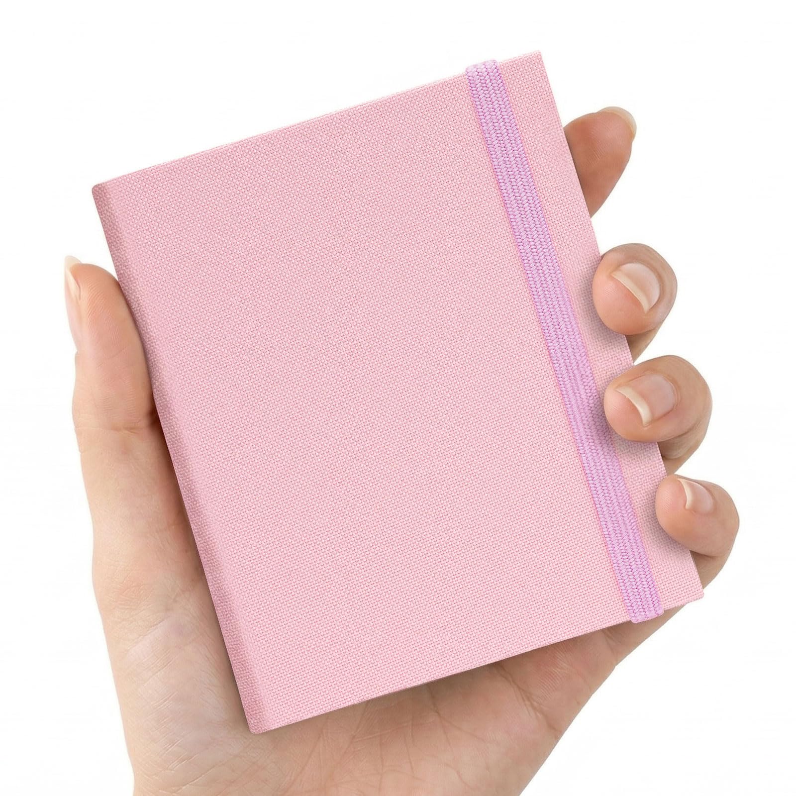 Vienrose Polaroid Photo Album Cloth Bound Photo Book for Fujifilm Instax Mini Film 6 x 9 cm Compatible with Mini 12 11 9 and Polaroid Snap PIC-300 52 Pockets, Holds Up to 52 Photos, Pink