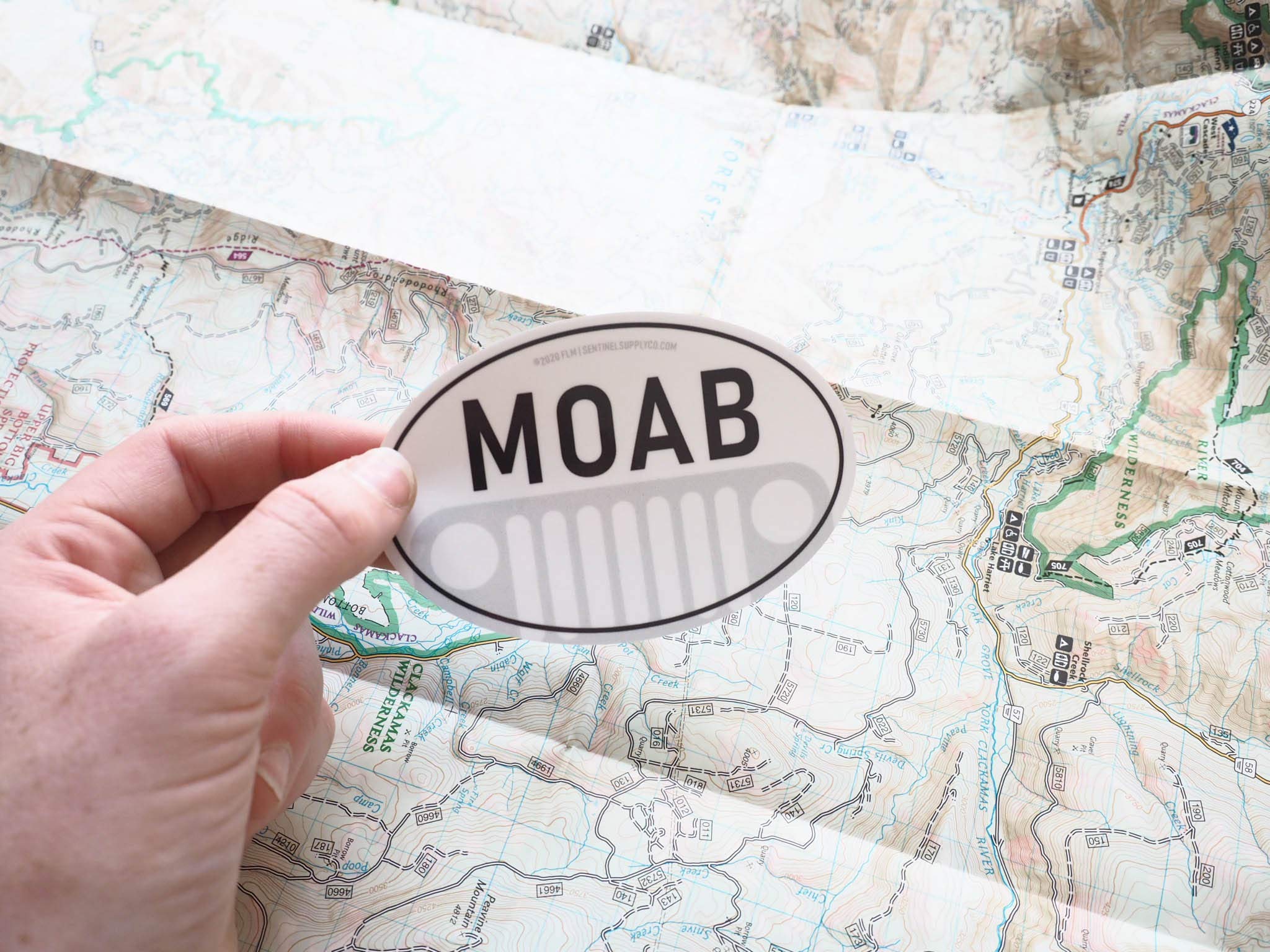 Moab Utah National Park Sticker Decal - Outdoor Adventure & Travel Decal For Cars, Laptops, Water Bottles