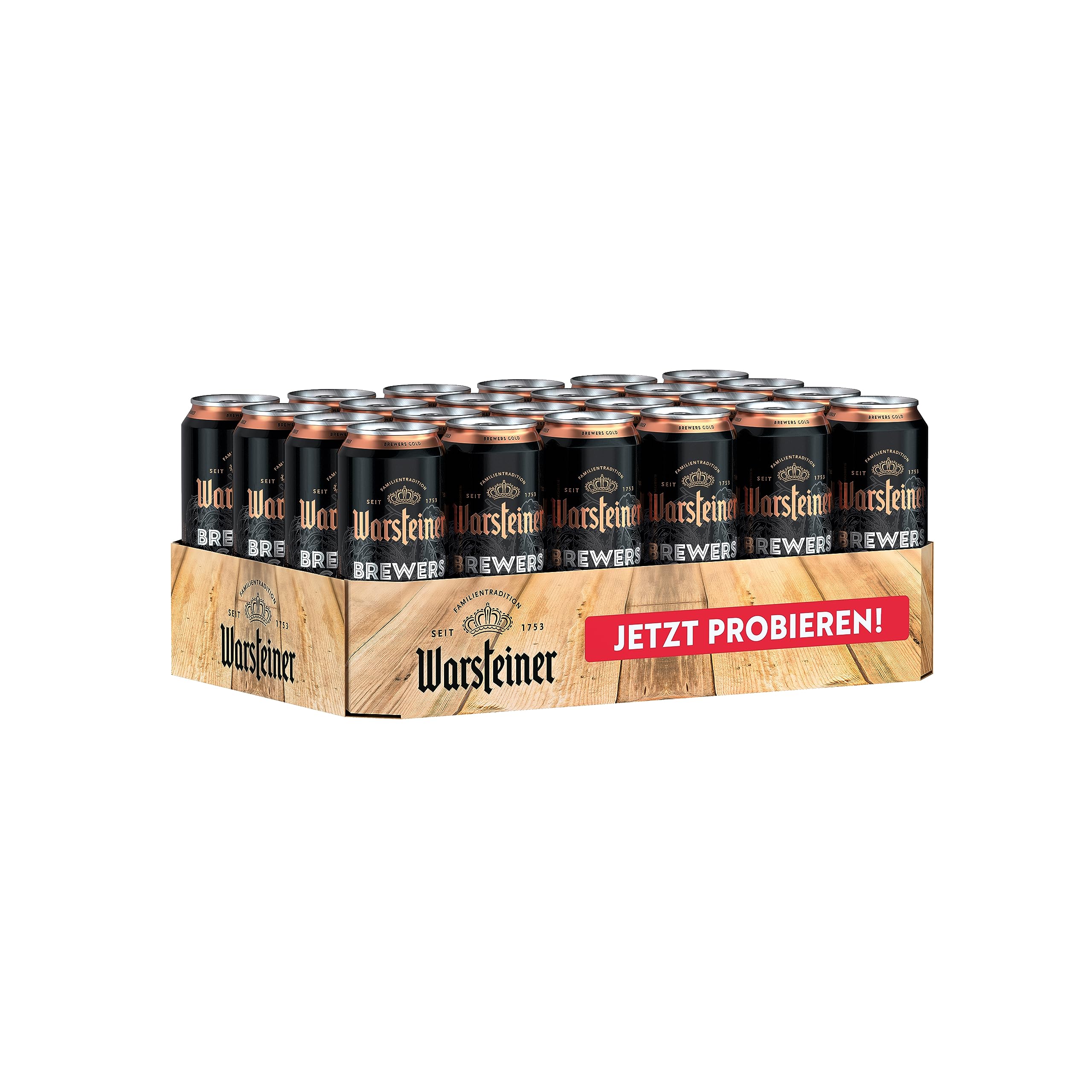 Warsteiner Brewers Gold Dosenbier, mild süffiges naturtrübes helles Landbier, EINWEG (24 x 0.5 L Dose)