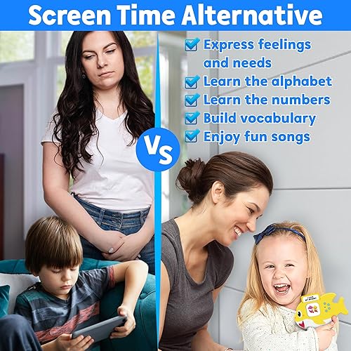 Miniatura 6 de Tarjetas flash Baby Shark para niños de 2 a 4 años  Juguetes sensoriales para niños autistas y autistas no verbales de 2, 3, 4, 5, 6 años, juguetes