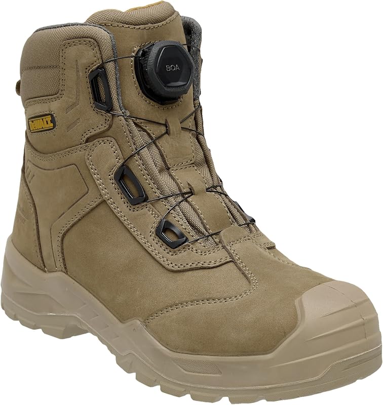 DEWALT Richardson Men's BOA Fit System, Nubuck Leather, Water Resistant, Wide Fit, Steel Toe, Safety Work Boot