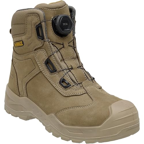 DEWALT Richardson Men's BOA Fit System, Nubuck Leather, Water Resistant, Wide Fit, Steel Toe, Safety Work Boot