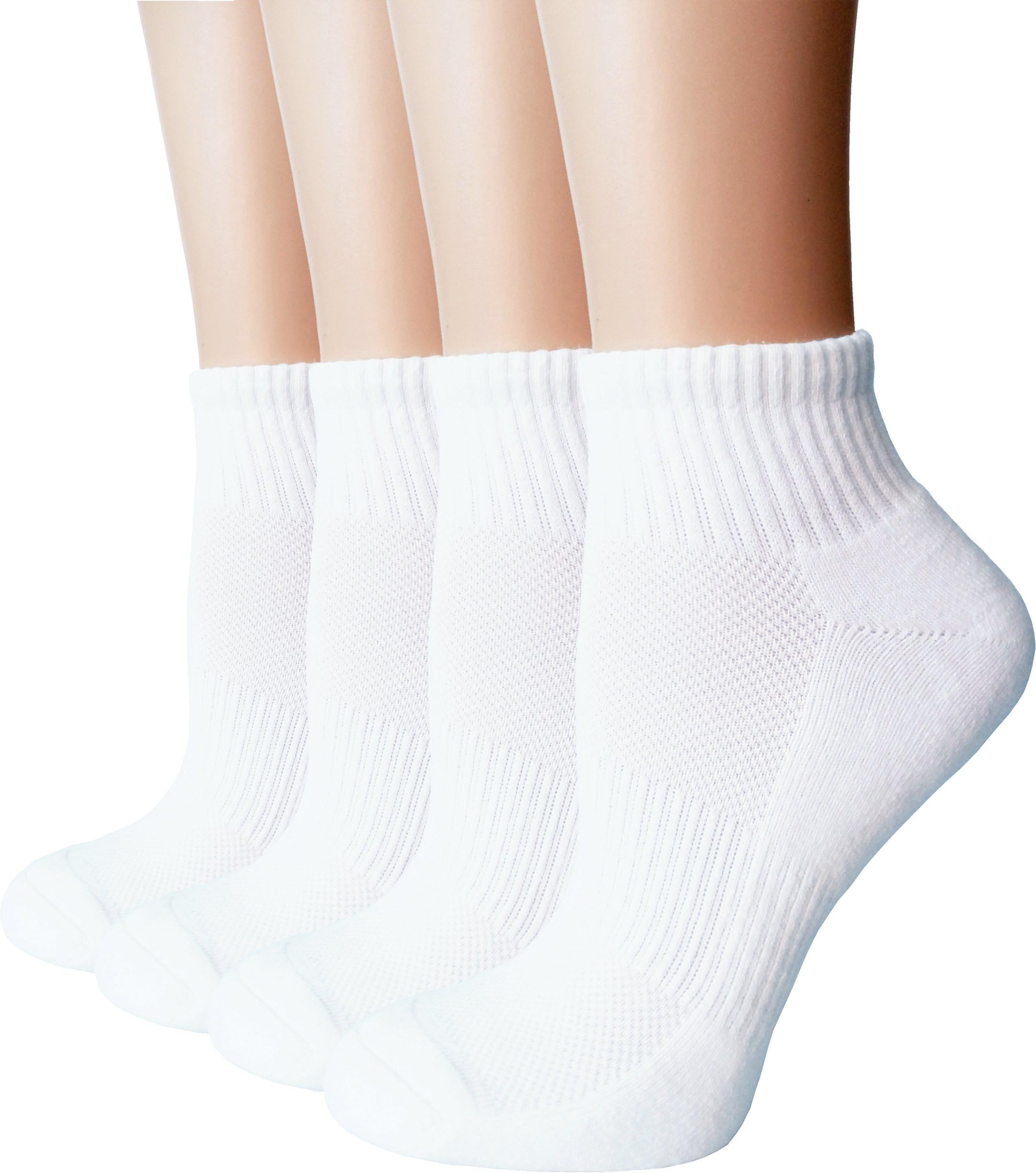 Women's Ankle Socks - Cotton Low Cut Athletic Socks Moisture Wicking Cushion/Non Cushion 4/6/10 Pairs