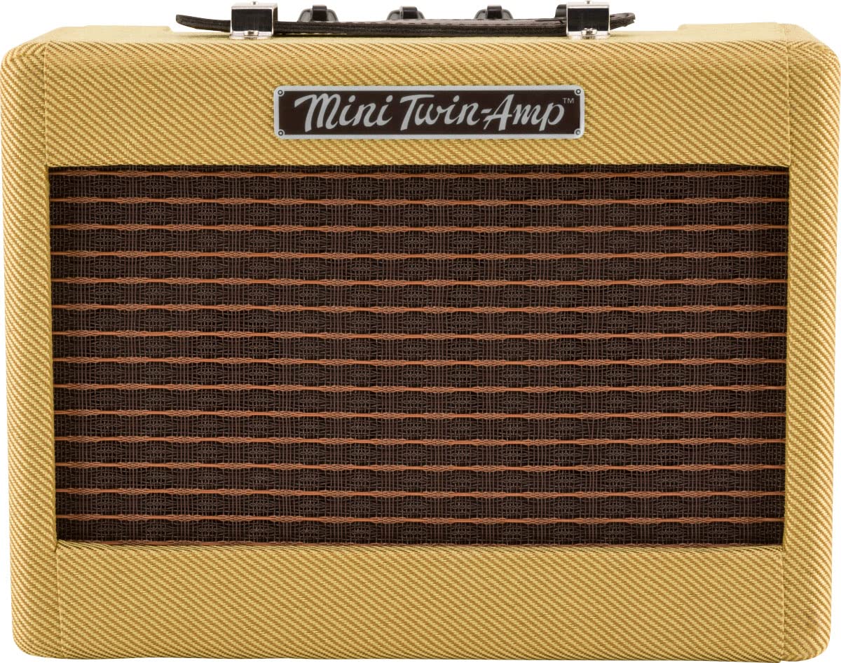 Fender Mini '57 Twin Amplifier Bundle with Fender Original Instrument Cable and 24-Pack Premium Picks (an Austin Bazaar Exclusive) - Tweed