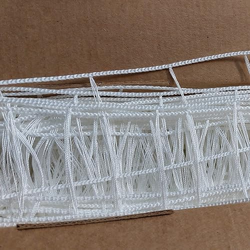 Miniatura 4 de Cinta de escalera de cuerda blanca para listones horizontales de madera de 2 pulgadas de ancho, madera sintética y persianas venecianas, con 1 34