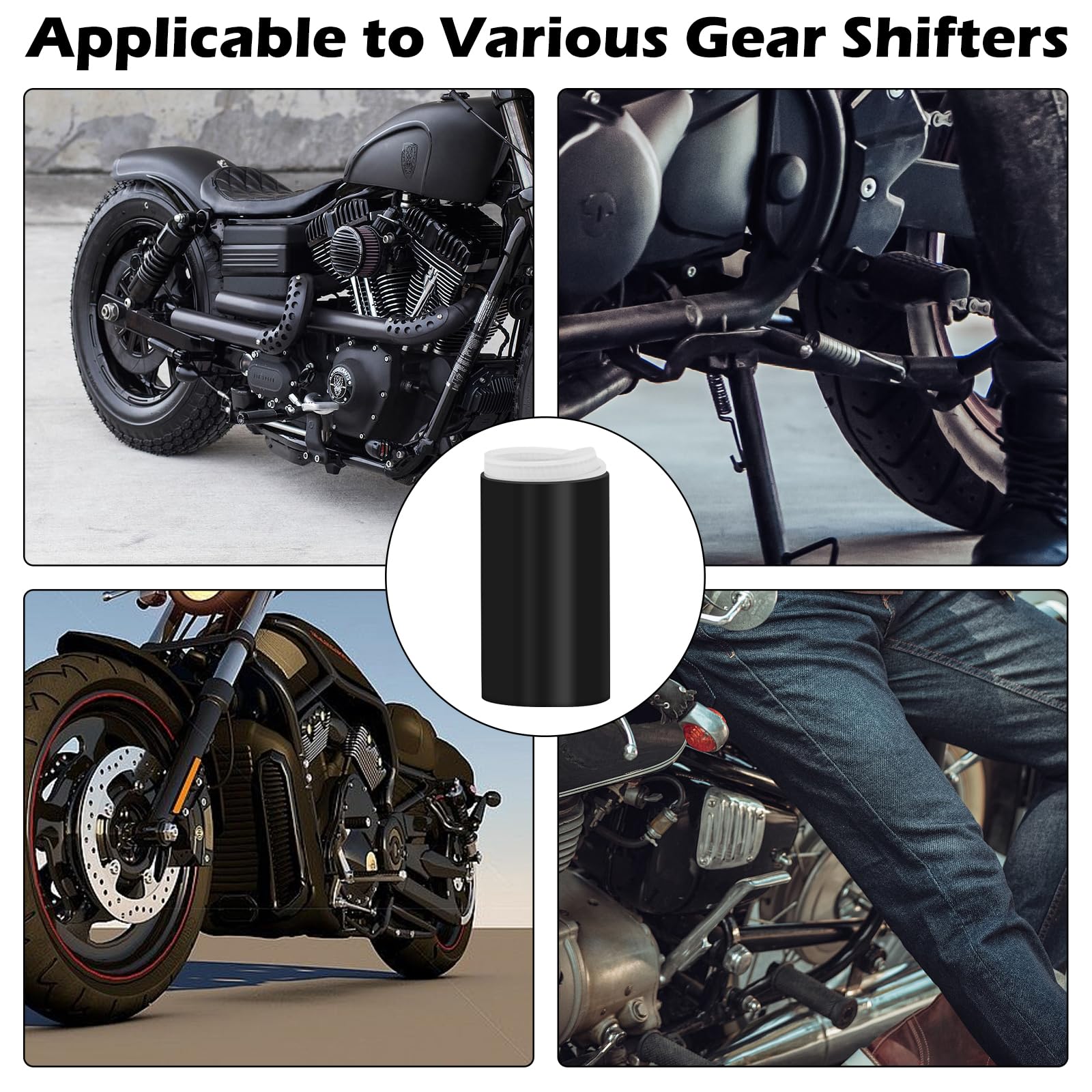 3 pezzi di protezione per le scarpe del cambio della moto, copertura del cambio in gomma siliconica restringibile per motociclette, previene graffi e sporco sulle scarpe, accessori protettivi facili