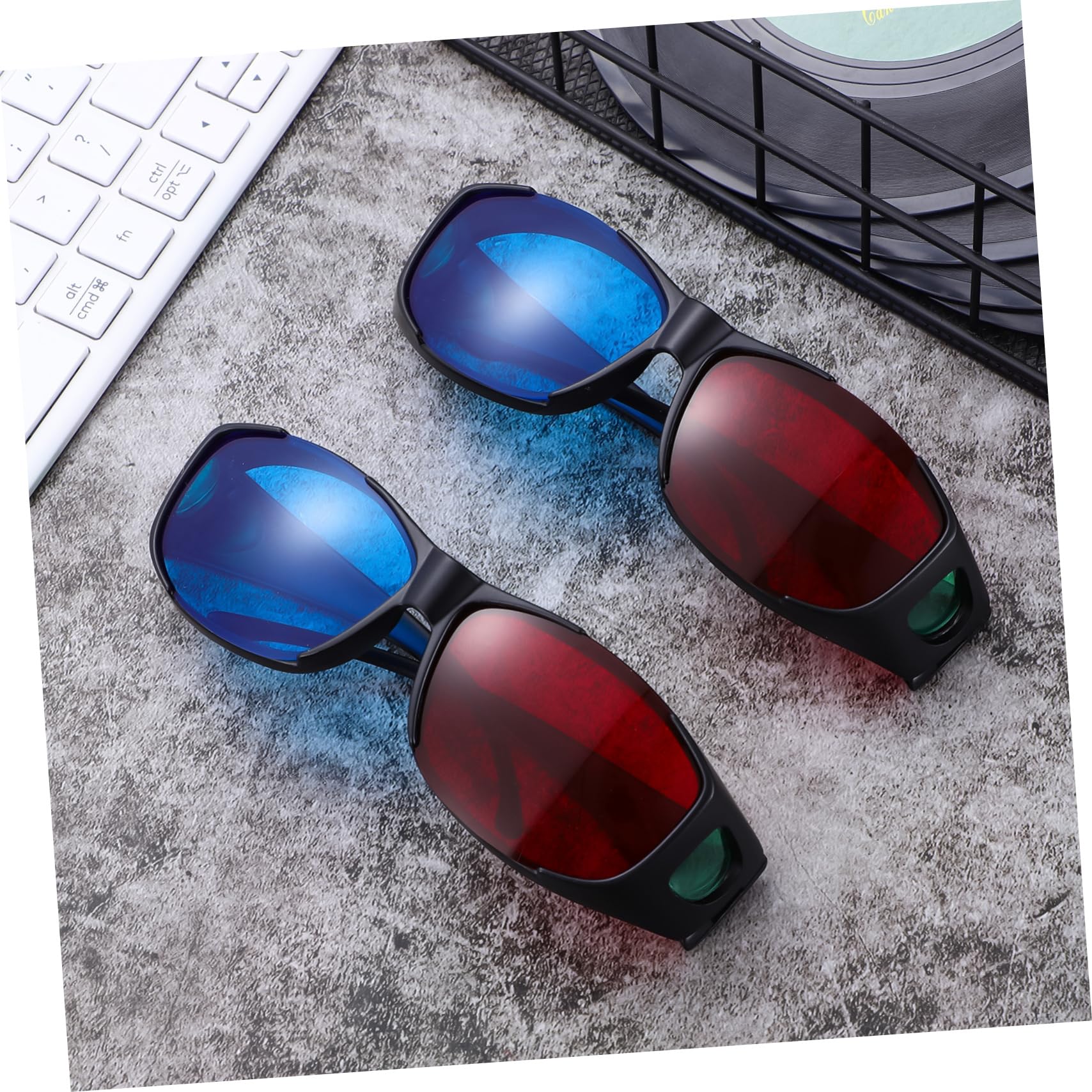 ARTIBETTER 3D Glasses for Movies Tv Red Blue Cinema Glasses for Gamers Theater Family Pack