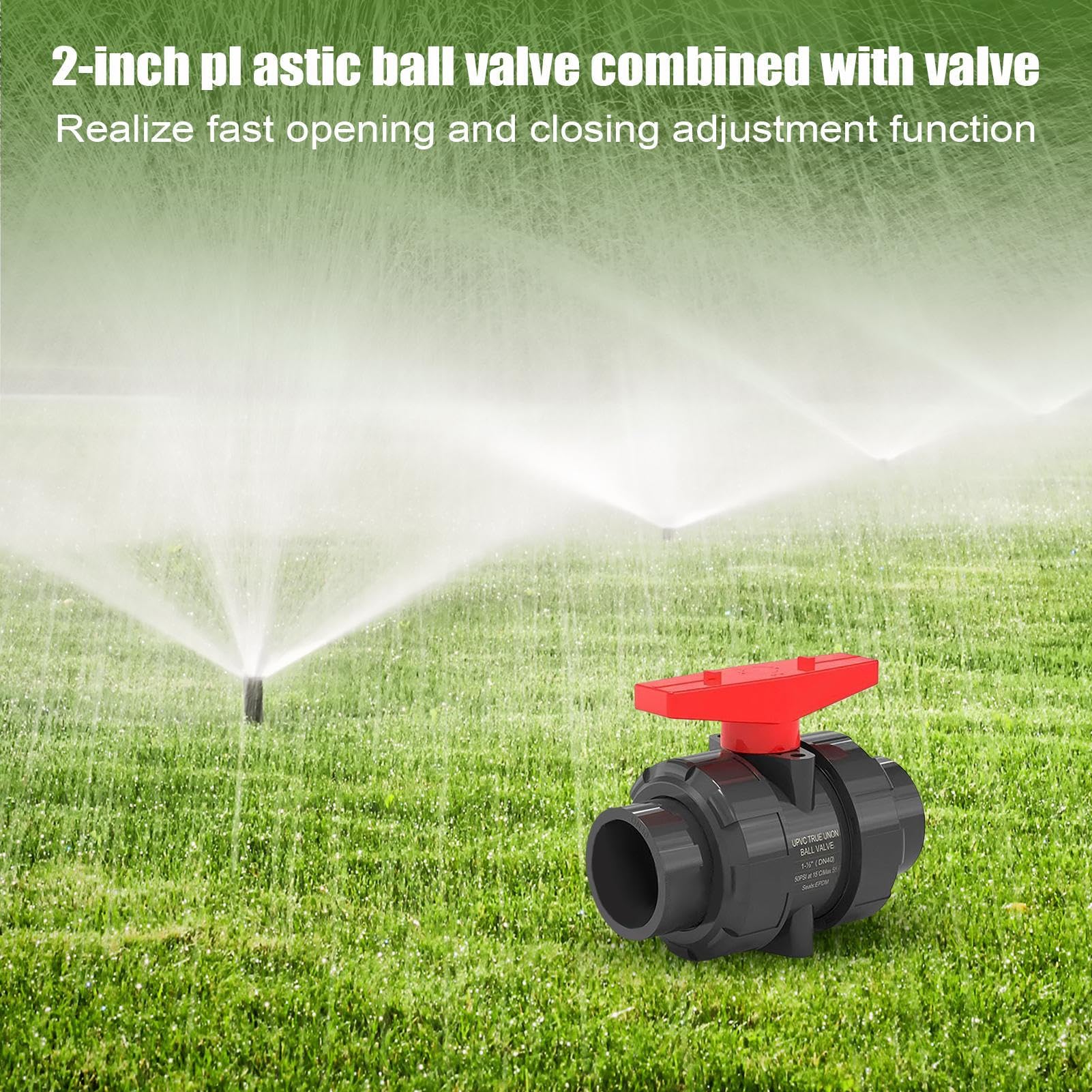 Válvula De Bola Conectores, Accesorios Tuberías y Conexión Hídrica | Válvula Corte Servicio Pesado Conexión Tubería, Accesorios, Piezas Para Riego De Jardín, Industrial, Jardín, Piscina,