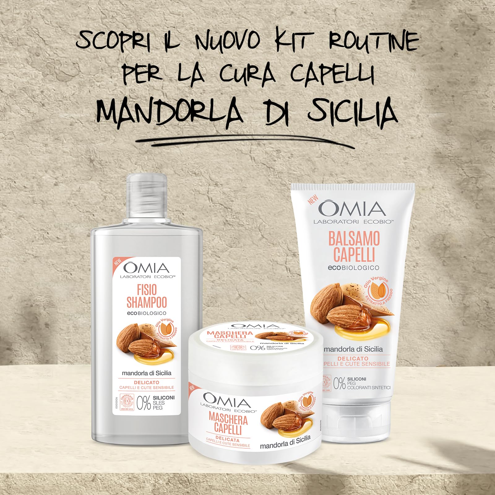 OMIA HAIRCARE Migdałowy ZESTAW