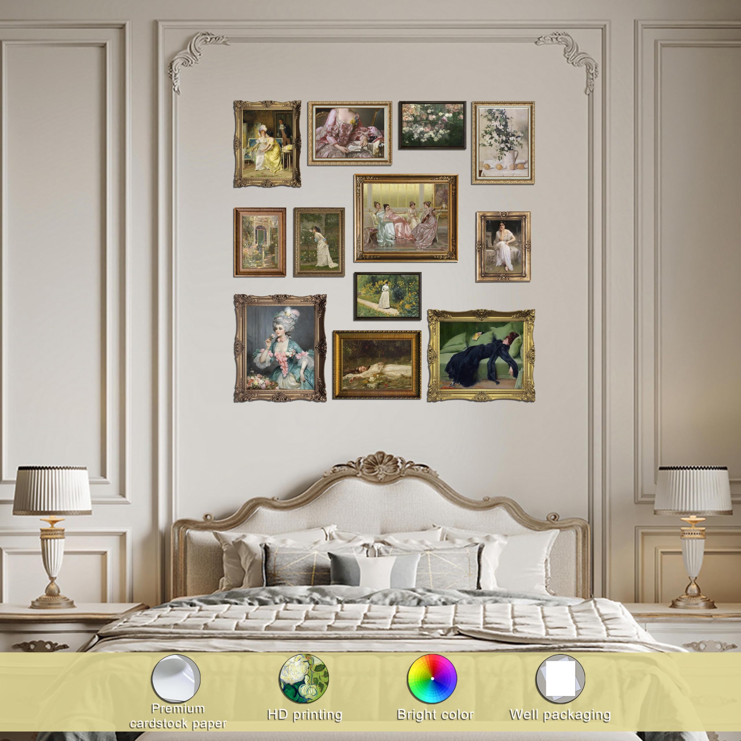 Amazon.com: LANCHI95 Vintage Victorian Wall Art, Classic