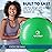 ProBody Pilates Exercise Ball - Multiple Sizes Gym Grade Balance Ball for Fitness, Workout, Pregnancy & Physical Therapy, Stability Yoga Ball Chair (Green, 55 cm)