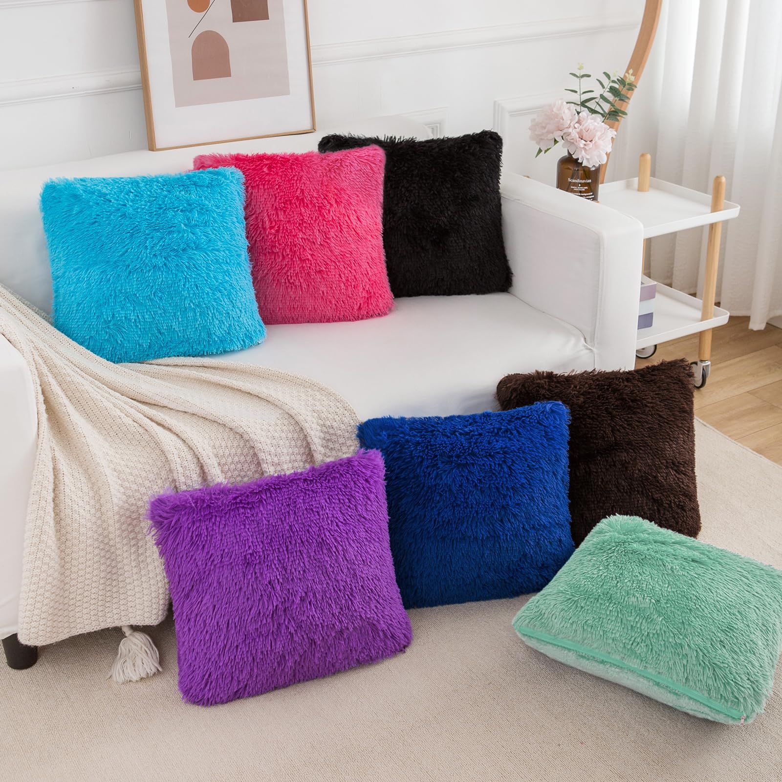Amazon.com: BBiggood Brown Throw Pillow Covers, Pack of 2 Luxury