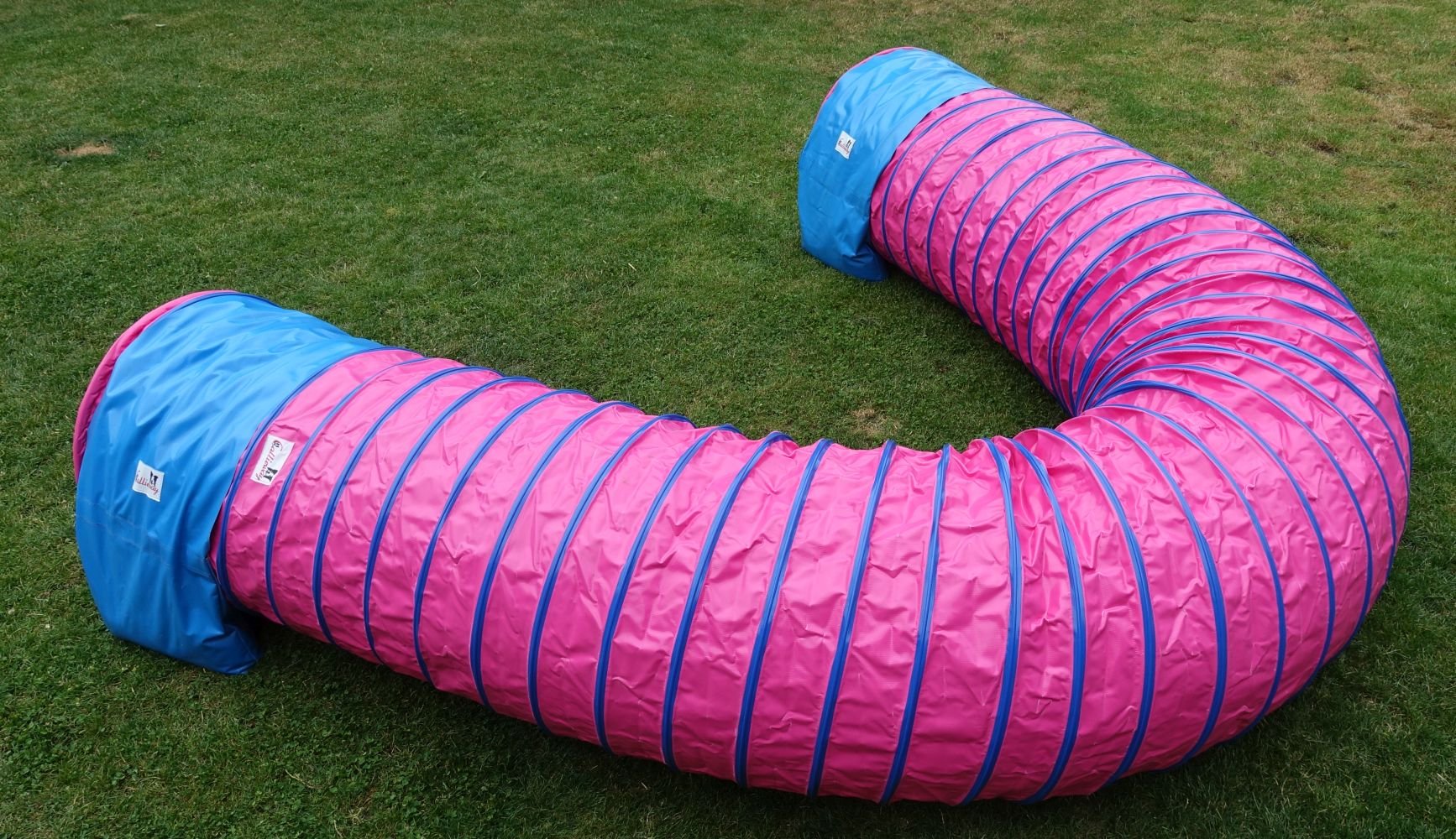Callieway® Dog Agility tunel profesjonalny / psy tunel 5 m długości / 60 cm Ø Agility urządzenie (5 m, fuksja)