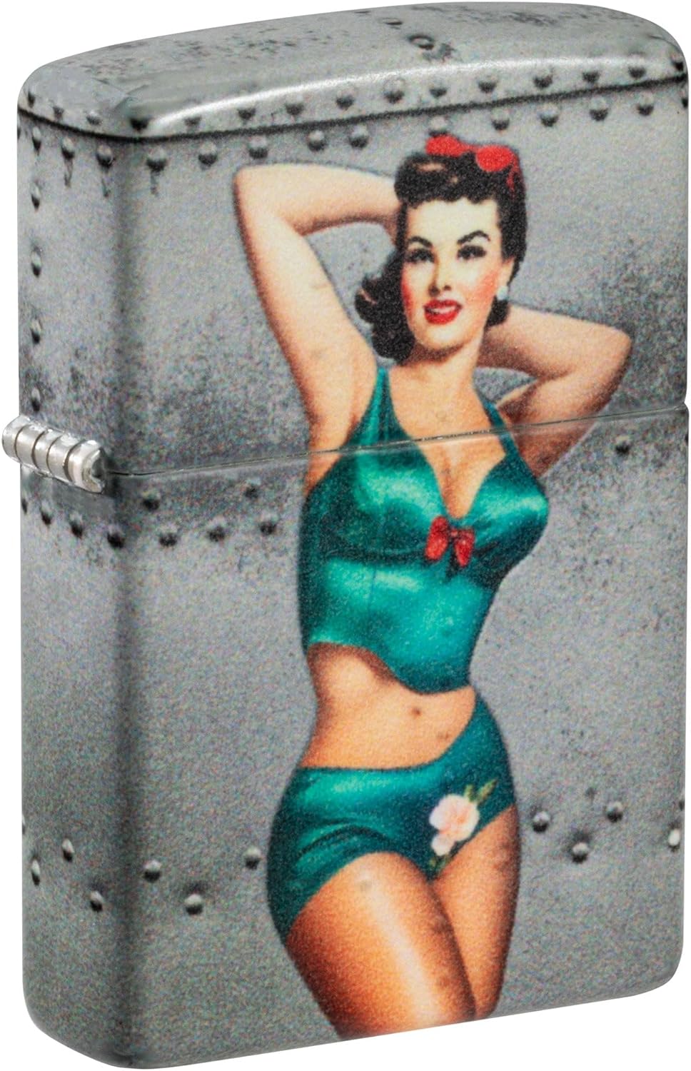 Zippo Lighter: Nose Art Pin-up Girl - 540 Color 81559