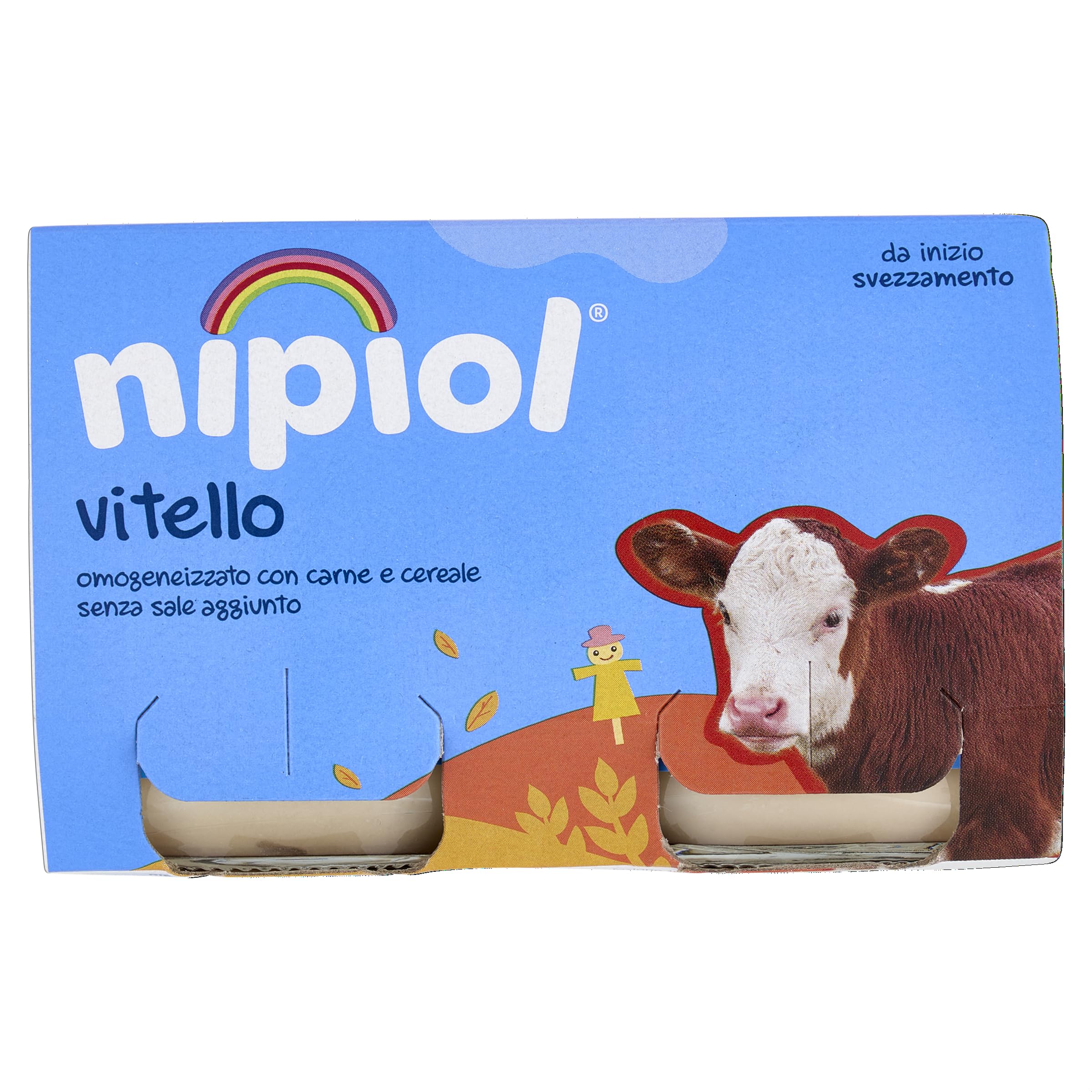 Nipiol Omogeneizzato Vitello - 2x120 g, 12 Confezioni