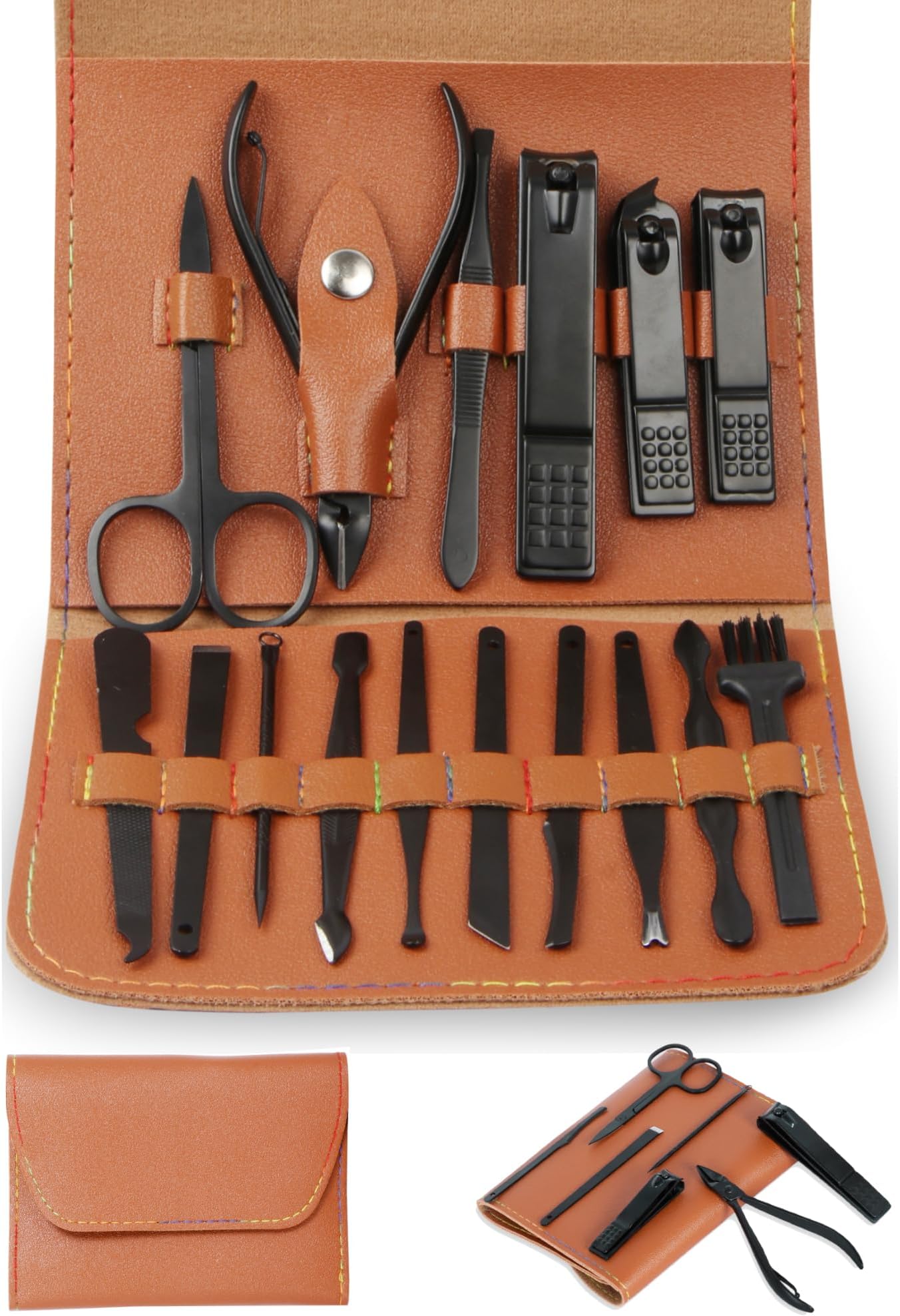 DOCOSS-16 IN 1 Proffesional Stainless Steel Manicure Set