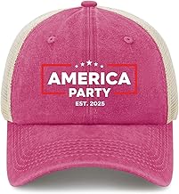 New Political Partys 2025 America New Partys America Mesh Snapback Hats for Men Vintage Athletic Trucker Caps