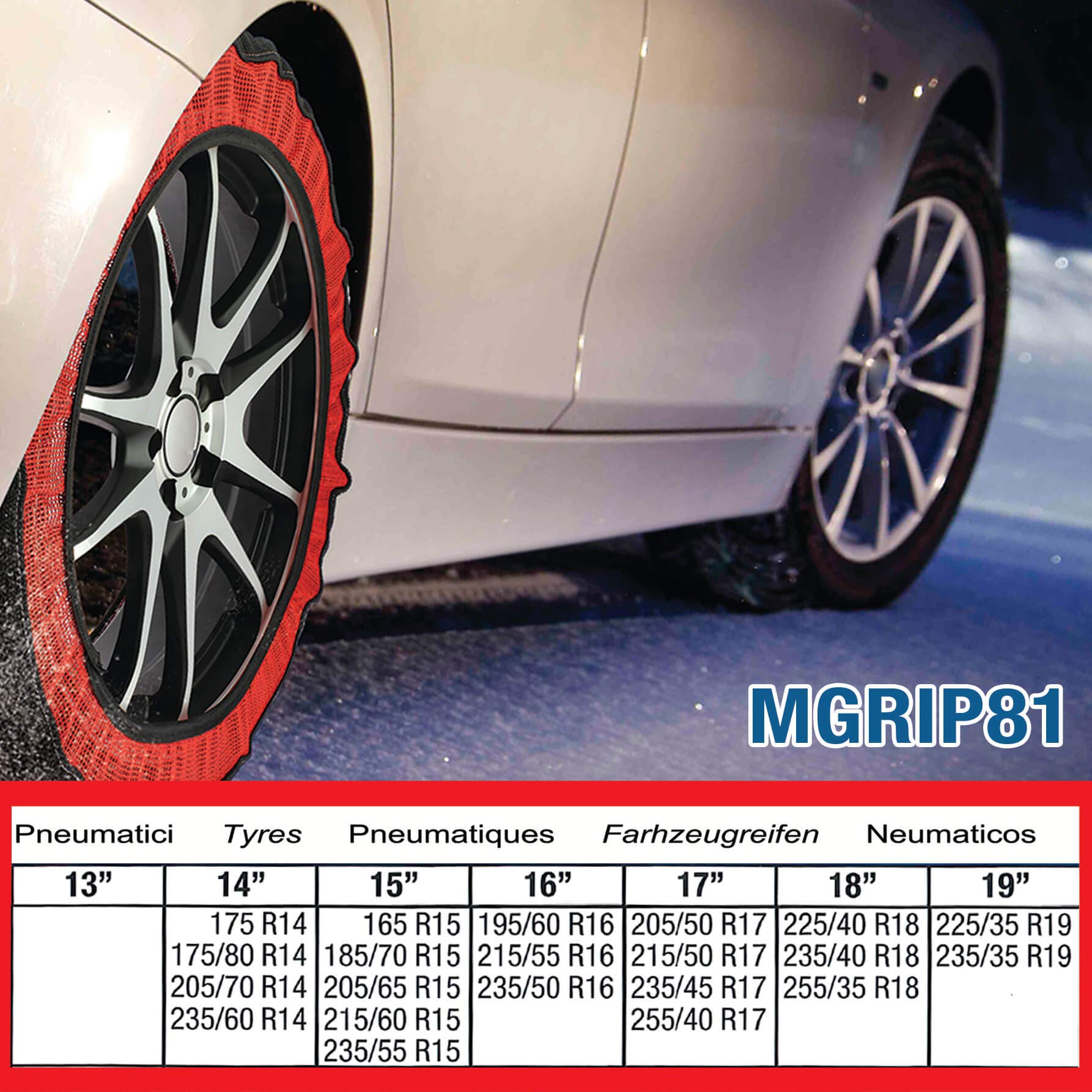 SUMEX Mgrip81 - Cadena Nieve Textil Multigrip Grupo 81