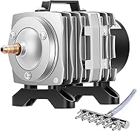 Vista 9 de Vivosun Bomba de aire comercial 1110 GPH 8 salidas 40W 70L/min para acuario y sistemas hidropónicos