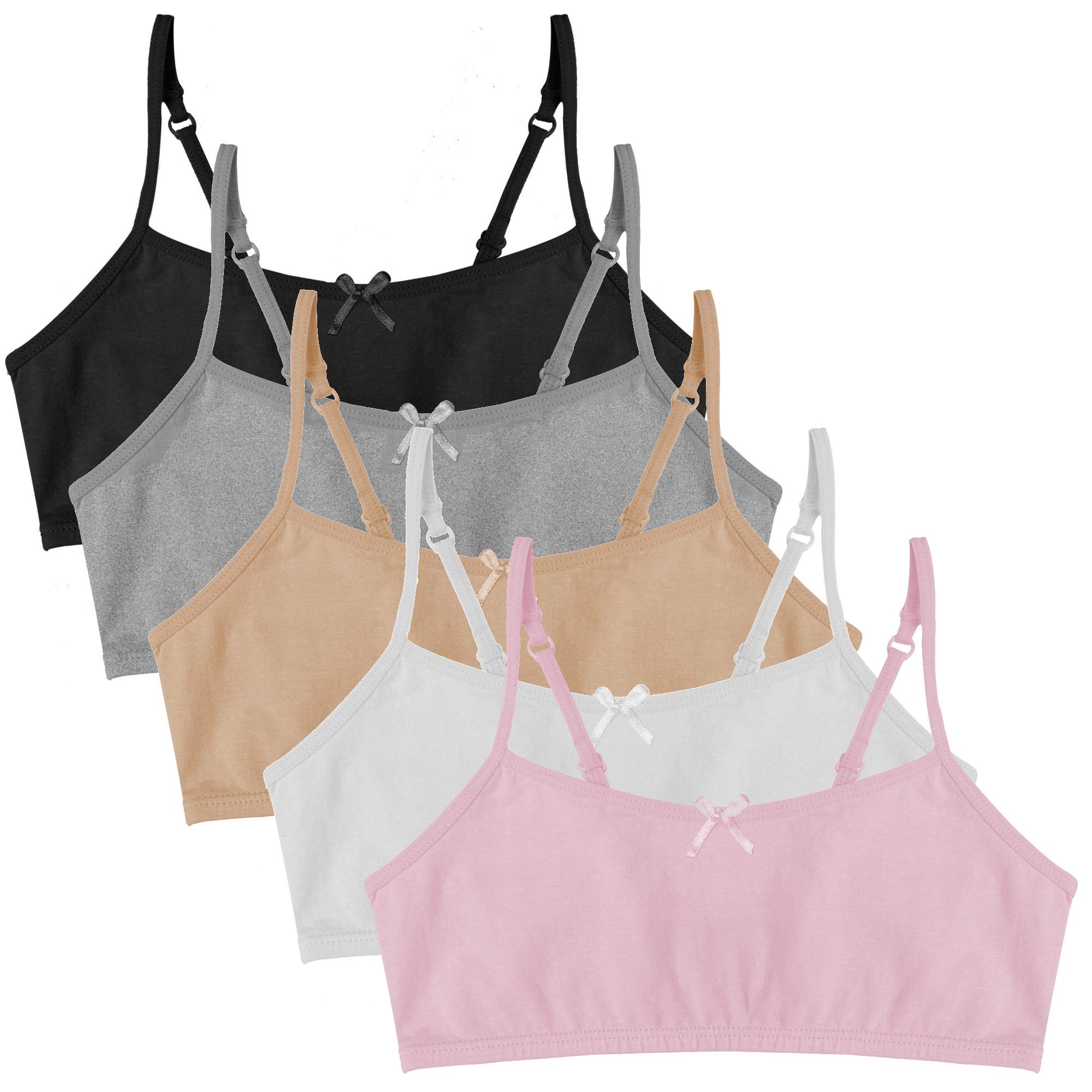 girls Cami Crop Bra Training Bra (pack of 5)