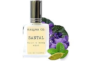 Handmade Pure Essential Santal Natural Hair & Fragrance Oil in Spray, 0.5...