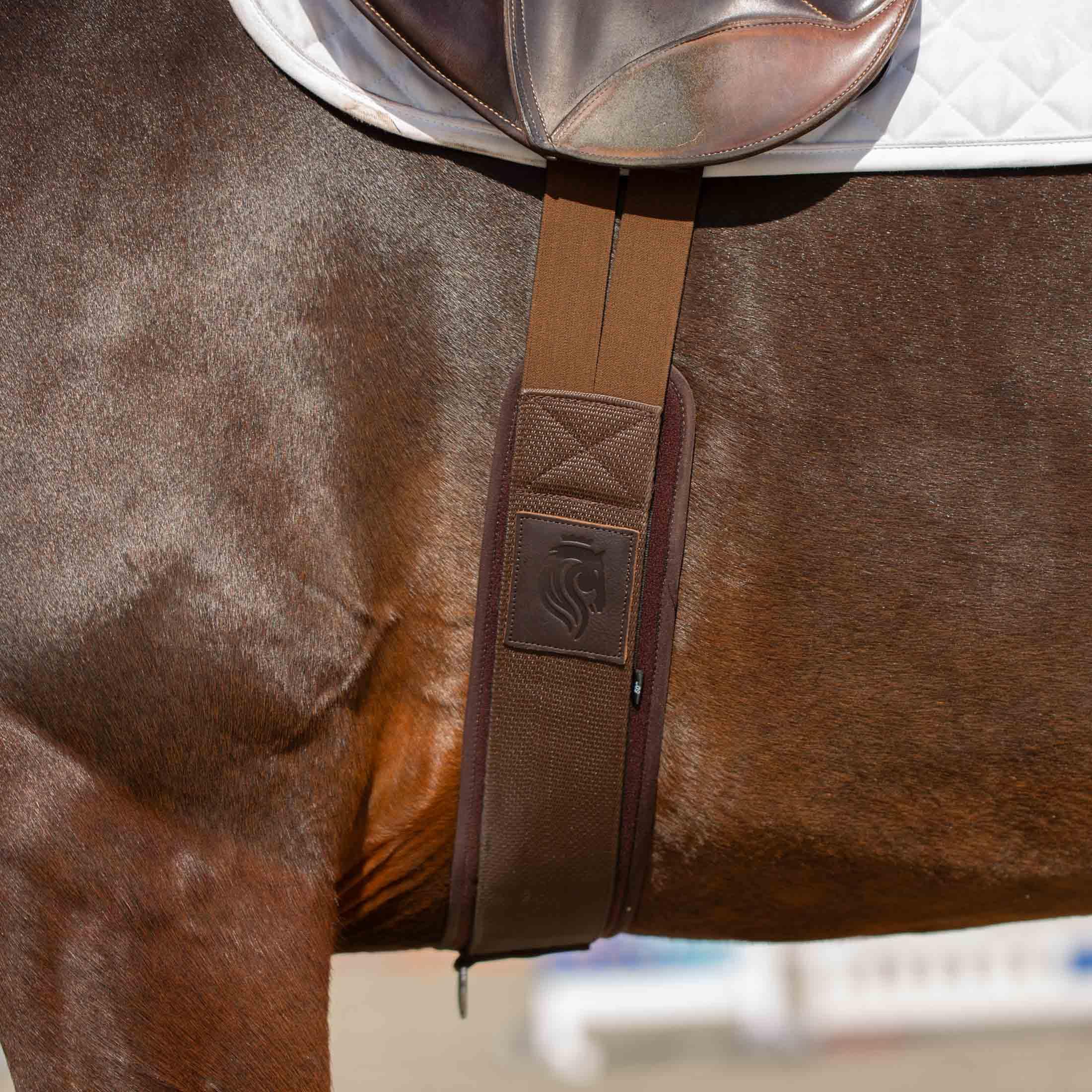 Equinavia Valkyrie Neoprene Non Slip Long Girth - Chocolate Brown - 54 in