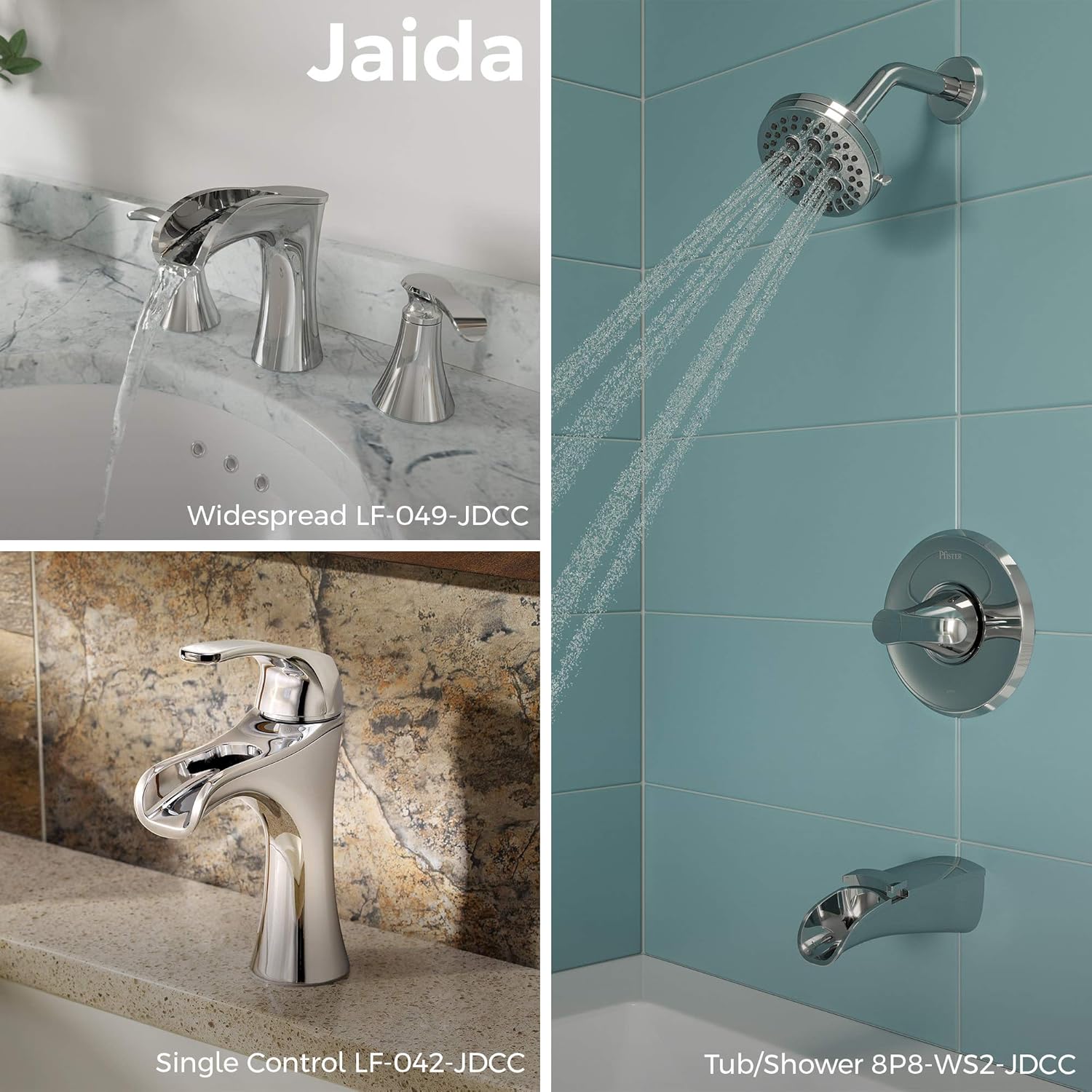 Pfister Jaida Tub & Shower Trim Kit with Restore Technology, Valve and Cartridge Included, 1-Handle, Tuscan Bronze Finish, 8P8WS2JDSY