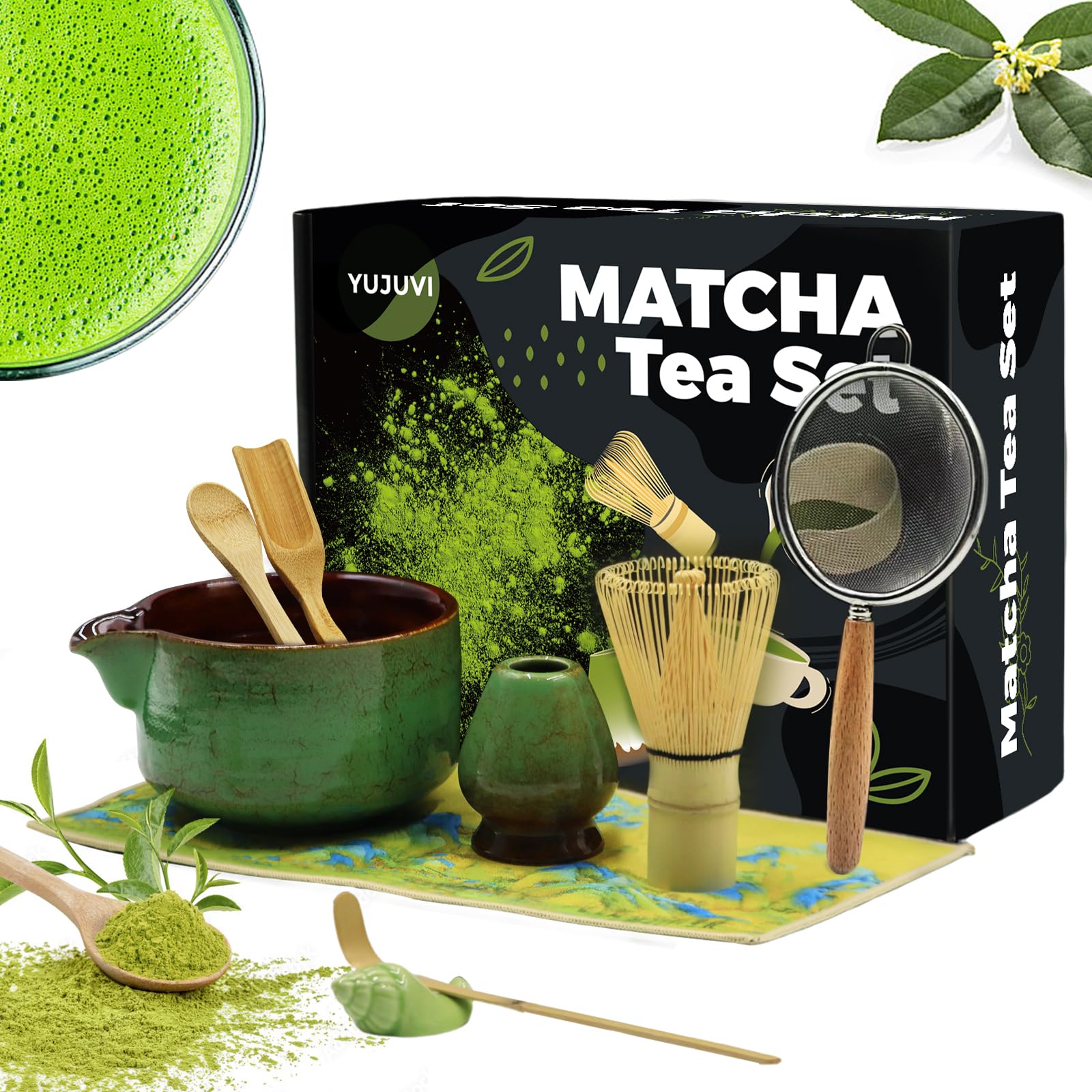 Ensemble de kit Matcha, bol Matcha en céramique Maroc