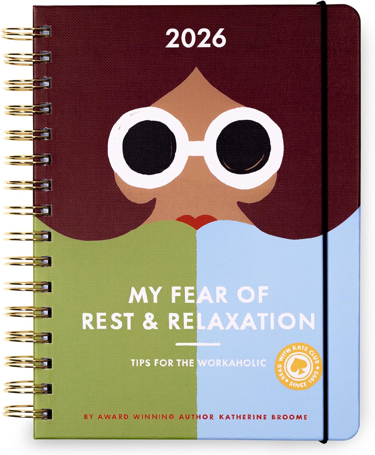 kate spade new york Daily Planner 2026 Large Agenda January-December 2026, Hardcover Weekly and Monthly Spiral Planner with Stickers (Book Club) - Image 2