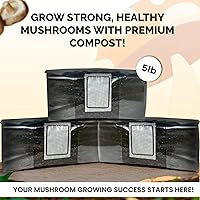 Vista 4 de MycoHaus Compost para cultivo de hongos Sustrato esterilizado para hongos Suelo orgánico de hongos Suministros de cultivo para el hogar 5