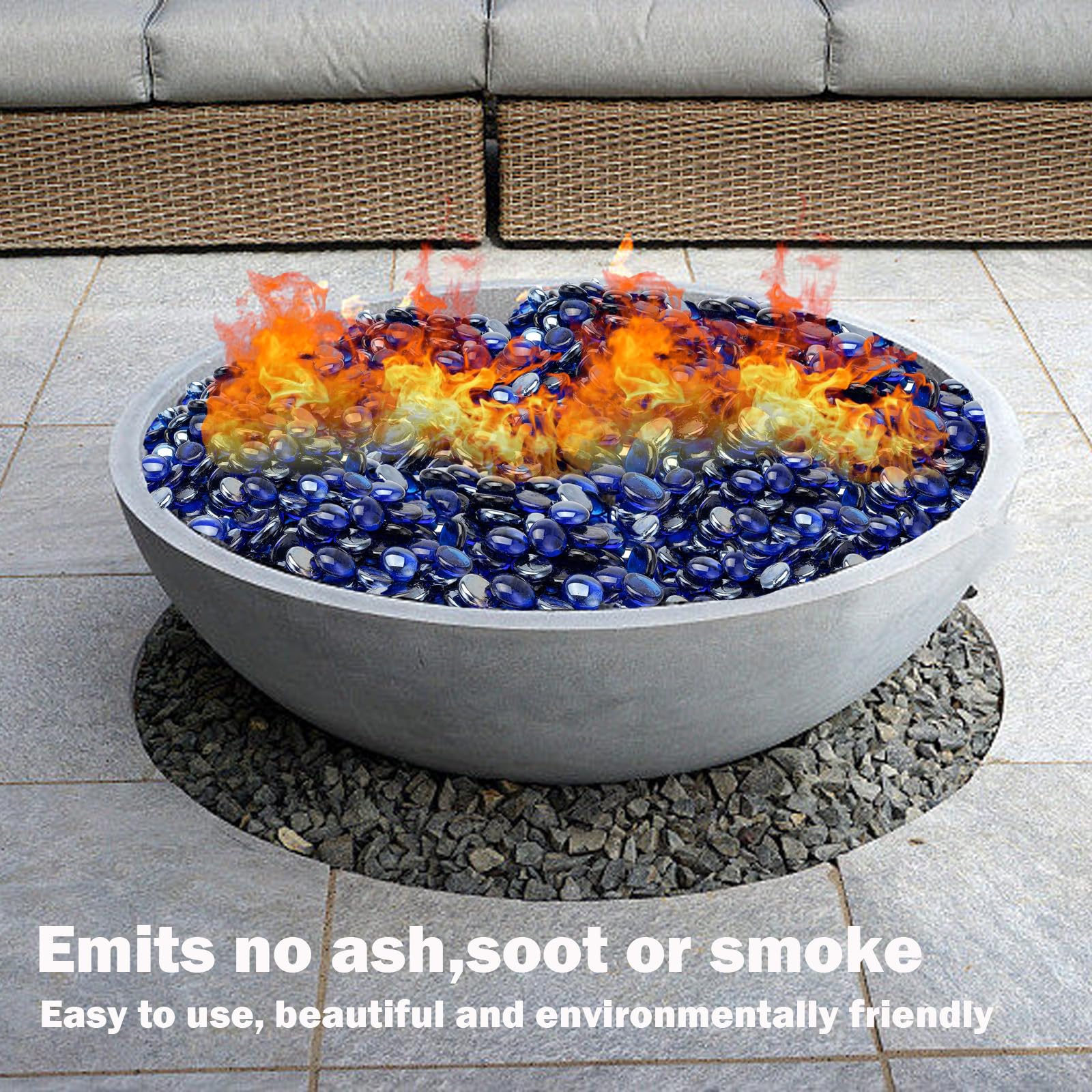 Fire Pit Glass Beads