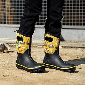 Women's Rain Boots KaLI_store Women's Rubber Rain Boots Waterproof