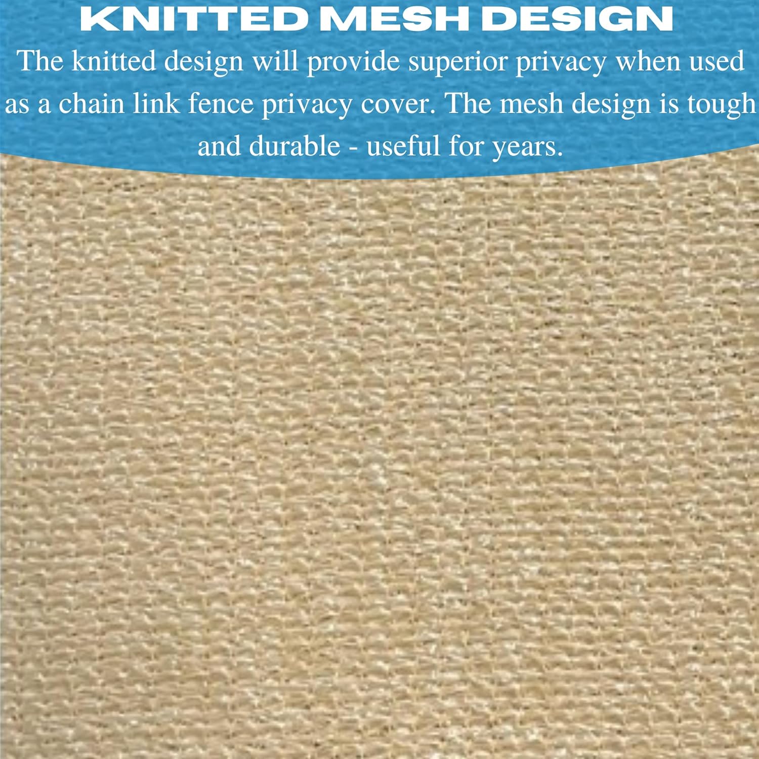 Farm Plastic Supply VBS - Sand/Tan Shade Cloth - 85% - Mesh Fabric for Fence Privacy Screen, Garden Shade, Mesh Fence Screening, Shade Cloth Rolls, Wind Screen, Tan Shade Cloth (6' x 100')