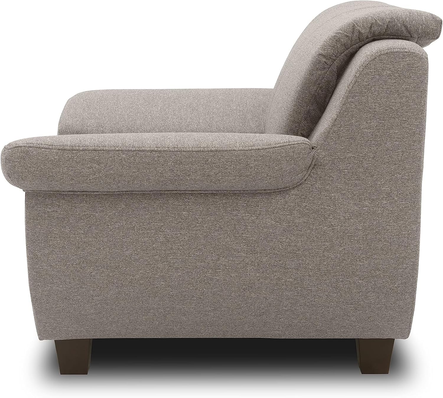 DOMO. collection Panama Sessel, Polstersessel, Einzelsessel, Sofa Garnitur, 3-2-1, Taupe, 108 cm