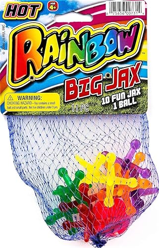 Miniatura 6 de JA-RU Juego de juguetes Big Jacks (paquete de 1 unidad) Kids Jax Classic Games Great Party Favores o relleno de piñata a granel. 731-1
