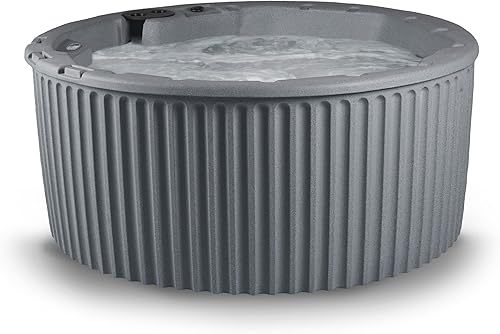 AquaLife Outback™ - Bañera de hidromasaje sin tumbona para 5-6 personas con iluminación LED y cubierta aislada Gris (Gray