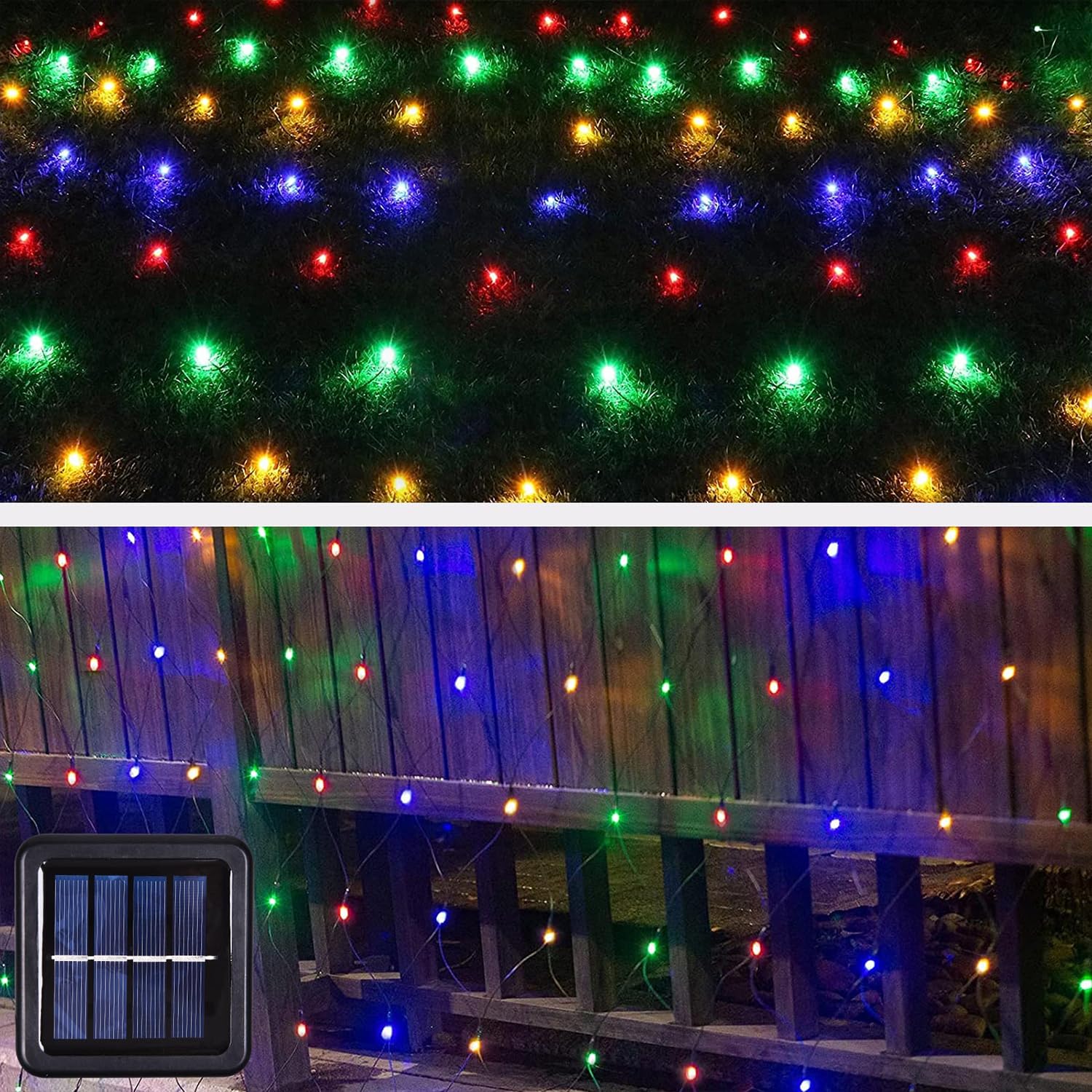 Net Lights Outdoor, 204 LED Christmas net Lights for Outside, 8 Modes