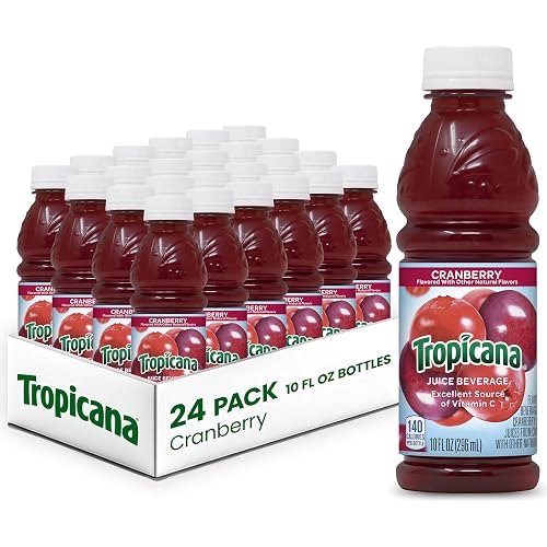 Tropicana Cranberry Cocktail Juice, 10 Ounce (Pack of 24)