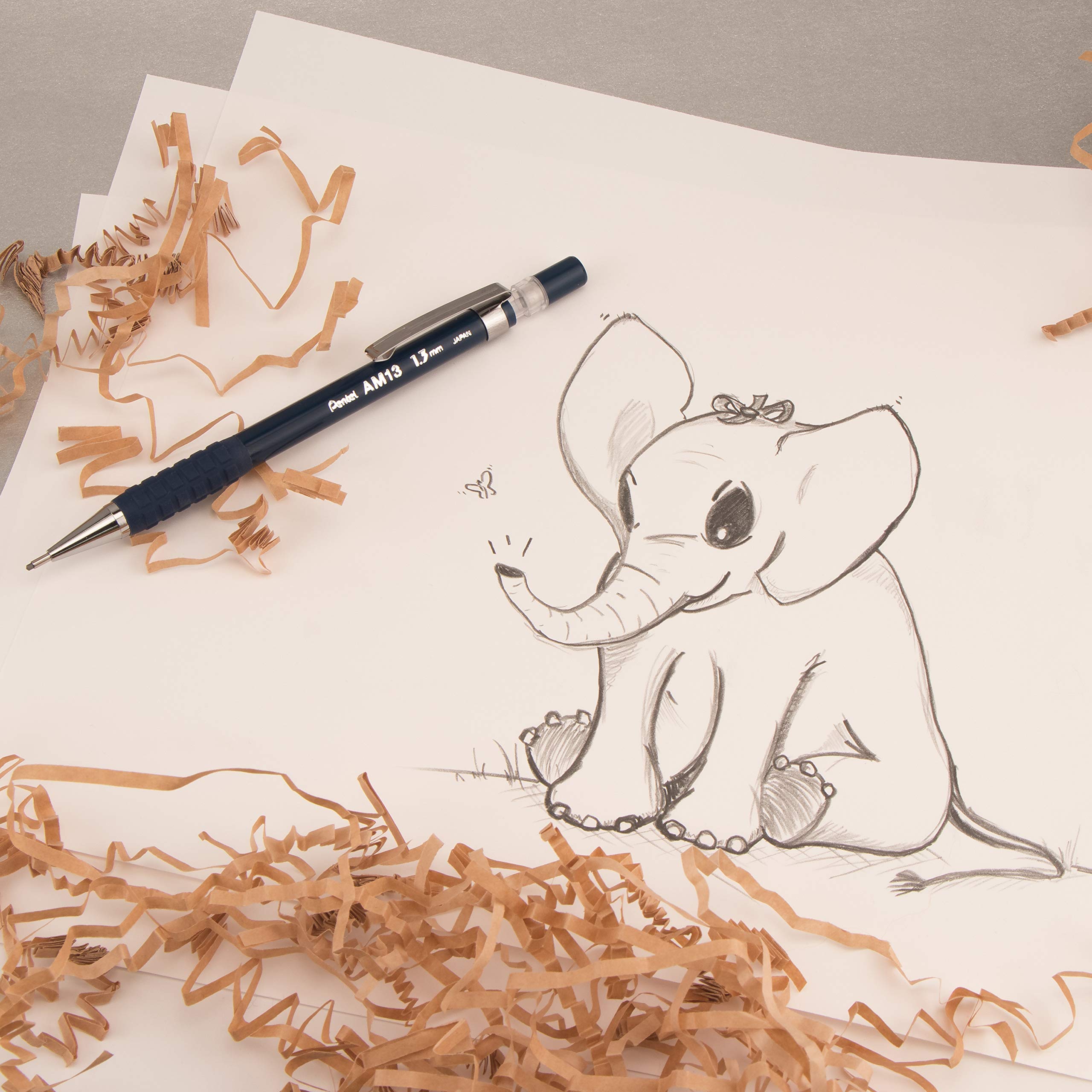 Mechanical Pencils Pentel Sharp 0.7mm - Metallic Sky Blue Box Of 12 7mm Mechanical Pencils - View #4