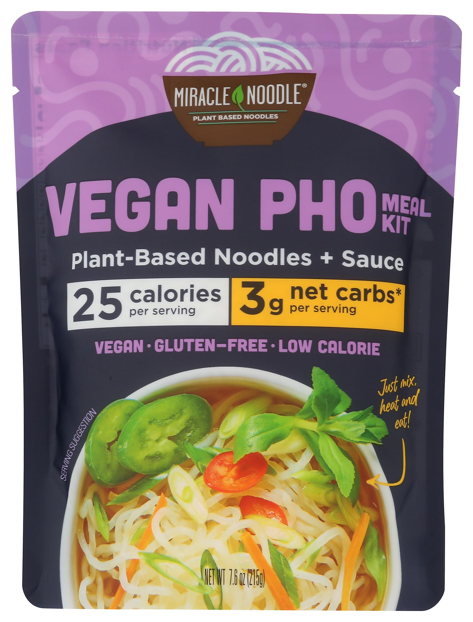 Miracle Noodle - Vegan Prêt à Manger Pho Repas - 8 oz.