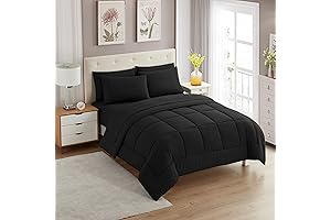 Sweet Home Collection 5 Piece Comforter Set Black Twin