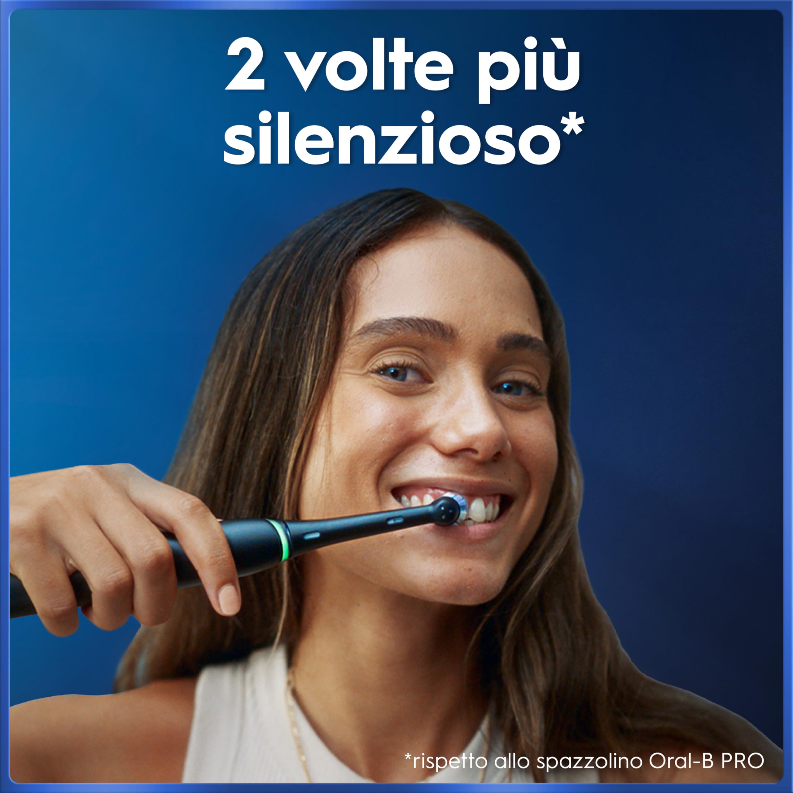 Oral-B iO 5 Spazzolino Elettrico, con 3 Testina di Ricambio, Custodia, Nero - 3 Testine di Ricambio per Spazzolino Elettrico, Ricaricabile, Custodia da Viaggio, Sensore di Pressione, Pulizia Denti