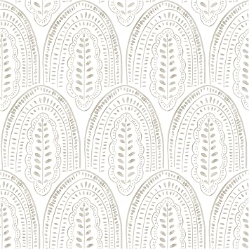 Beige Wallpaper Peel and Stick Wallpaper Boho Contact Paper 17.3118